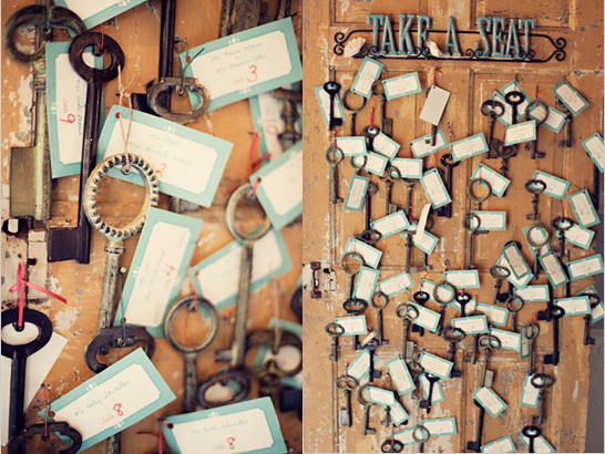 Here are 10 creative ways of incoporating keys into your wedding