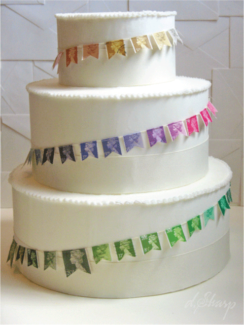 Colourful wedding cake ideas