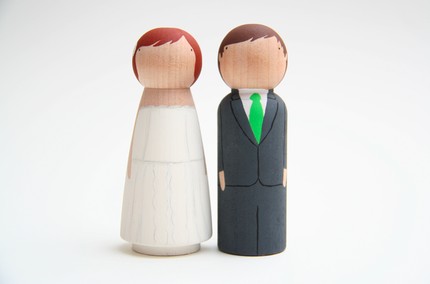 wooden cake topper