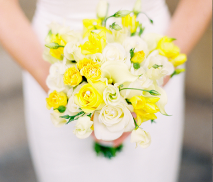 yellow wedding bouquet | ed obsourn photography