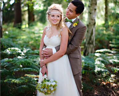 beautiful boho bride and groom | jade alana photography