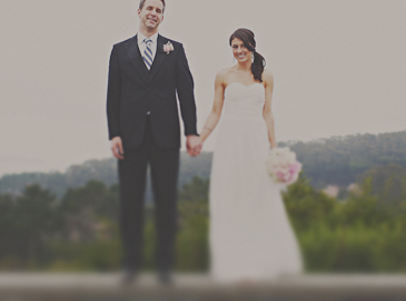 San Francisco Moss Green, Pink & Grey Wedding