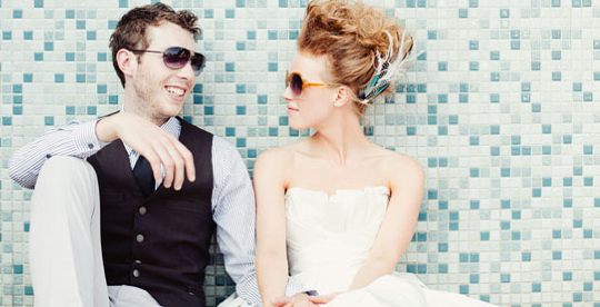 cool and quirky woodland wedding