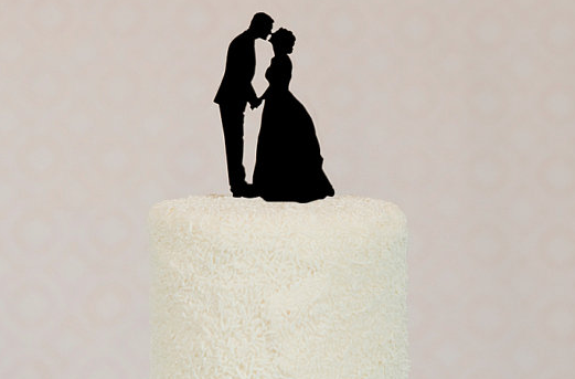 Silhouette Cake Topper DIY