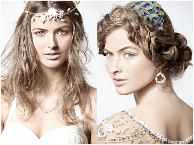 Boho DIY hairstyles from BHLDN