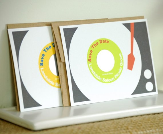 scratch off save the date record player