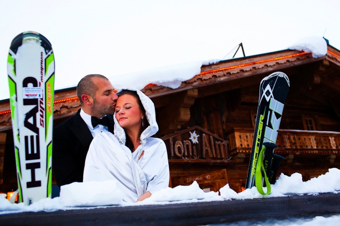 ski wedding Austria