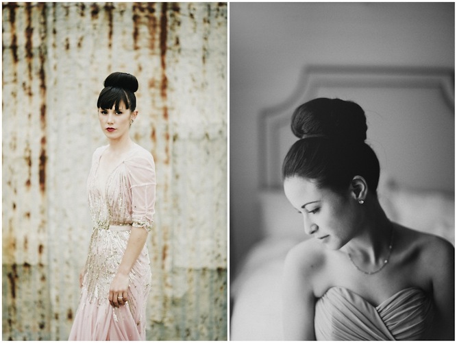 bridal ballerina bun hairstyle