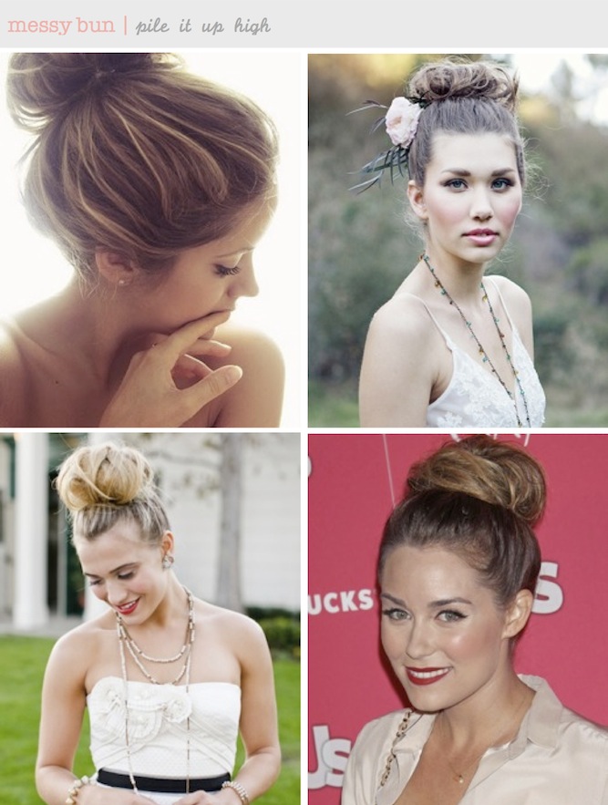 messy ballerina bun DIY tutorial