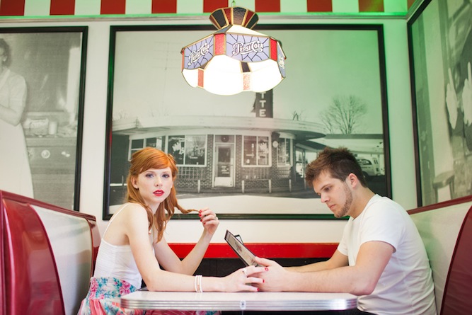 Vintage 1950s Engagement Shoot by Honey Heart Photography (16)