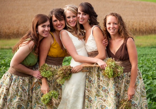 unique creative rustic cornfield wedding Mary Dougherty Photography