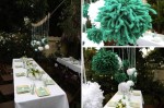 hanging yarn pom pom decorations