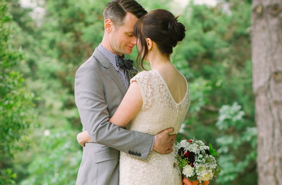 Chic Grey and Red Wedding | Janel KG Photography