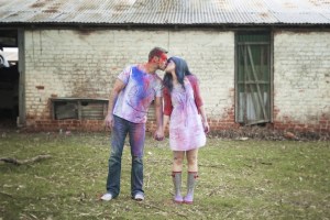 Colourful Holi Powder Engagement Shoot by C J Williams Photography (15)