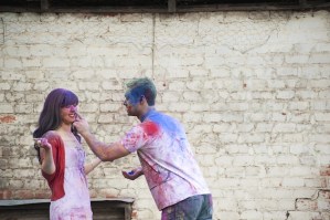 Colourful Holi Powder Engagement Shoot by C J Williams Photography (24)