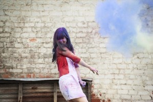 Colourful Holi Powder Engagement Shoot by C J Williams Photography (26)
