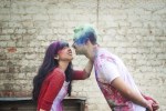 Colourful Holi Powder Engagement Shoot by C J Williams Photography (10)
