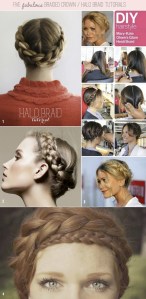 How To Halo Braid / Braided Crown DIY Tutorials