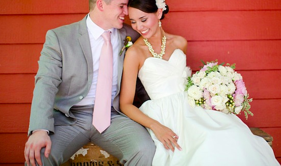 yellow, pink and grey rustic DIY wedding | Katelyn James Photography