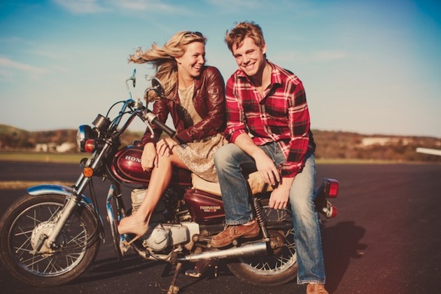 Motorbike Engagement Shoot by Lauren Fair Photography via Bridal Musings30 (18)