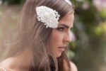ELIZABETHA ivory pearl bead comb