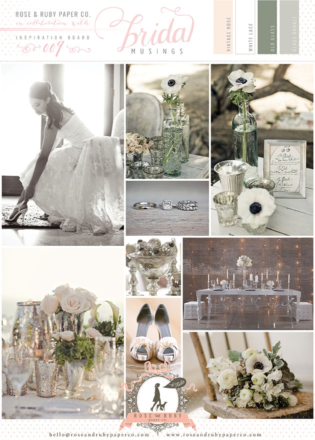 Rose-&-Ruby-Wedding-Inspiration-Board-9-Silver-Mercury-Glass-Vintage-Prom-Roses-Anemone