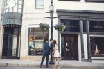 Tiffany ad style engagement shoot