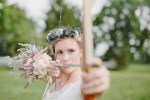 bride with bow and arrow