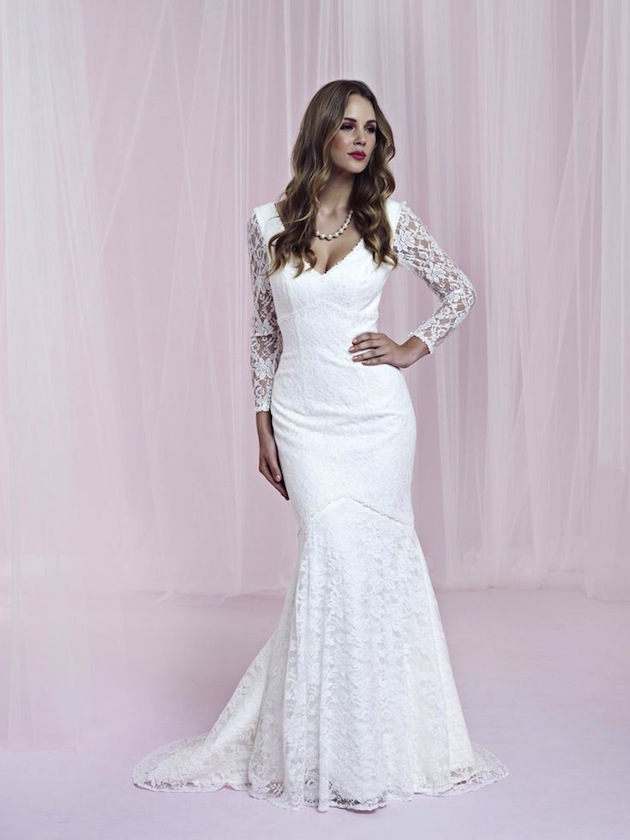 Wedding dresses with long sleeve lace