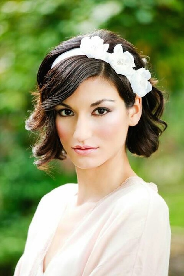 short hair bridal style pictures