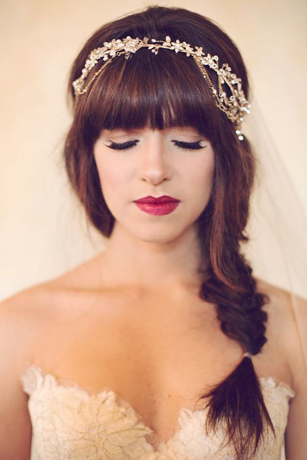 ... Bangs | Brides with Fringes | Wedding Hair Inspiration | Bridal
