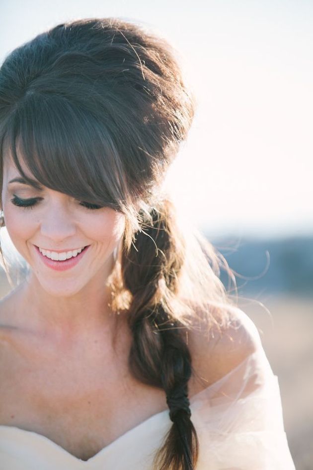 Brides with Bangs; Wedding Hair Inspiration | Bridal Musings