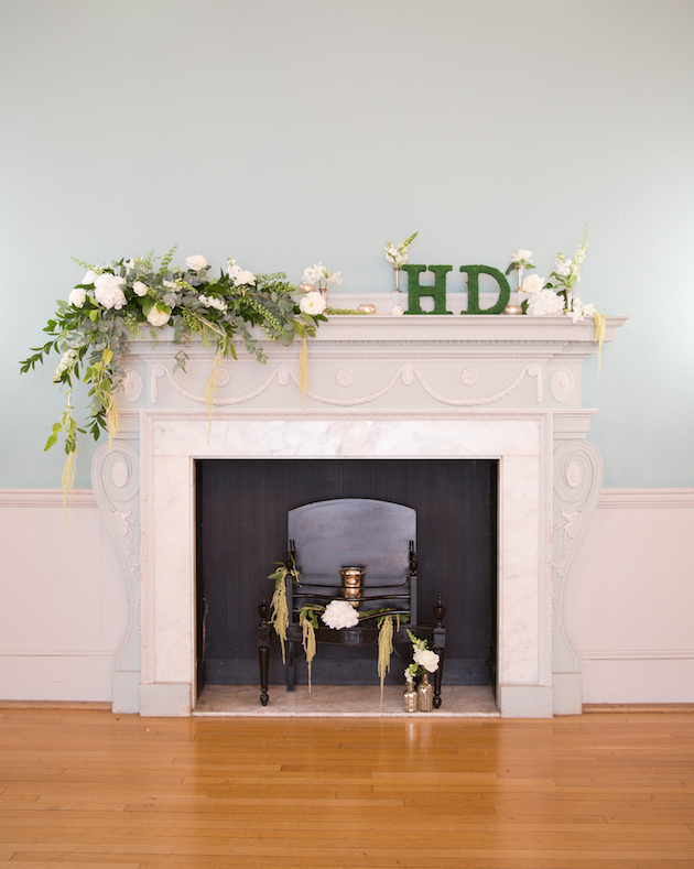 Mantelpiece Decor for your Wedding | The Little Wedding Helper | Nikki Kirk Photography | Bridal Musings Wedding Blog 