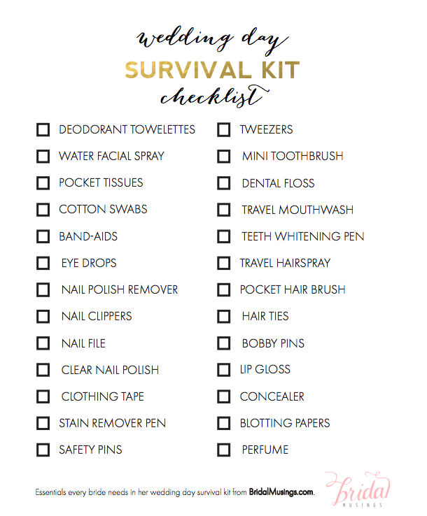 Vehicle emergency kit, survival kit checklist for hiking