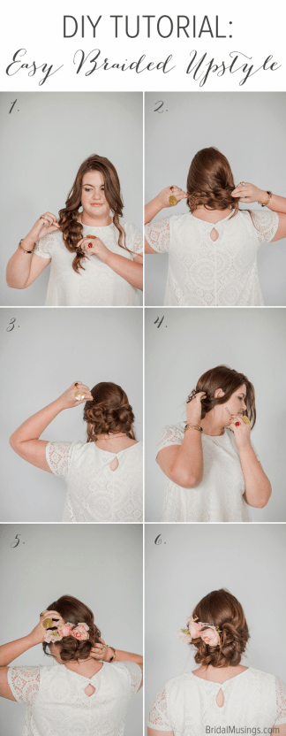 DIY Easy Braided Upstyle Tutorial | Wedding Hair Ideas