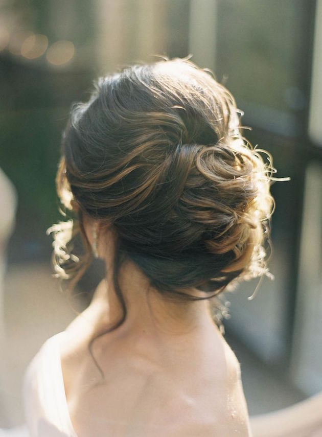 Wedding Hair Inspiration: 12 Gorgeous Low Buns (630 x 855 Pixel)