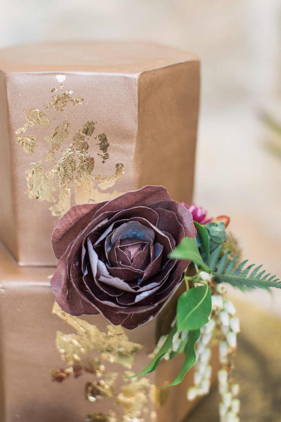 Romantic Gold, Grey and Berry Vineyard Wedding Inspiration | Jenny Quicksall & An Enlightened Event 24