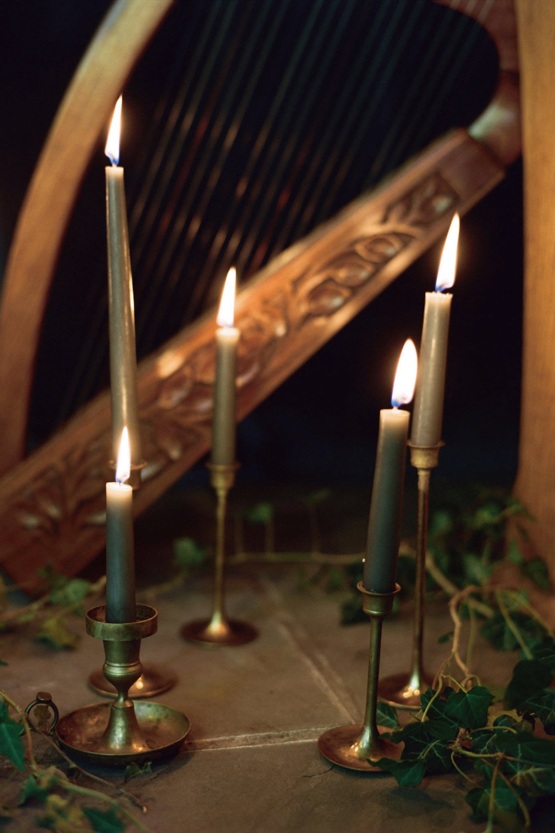 Romantic Candlelit Wedding Inspiration Full of Drama | Megan Wynn 26