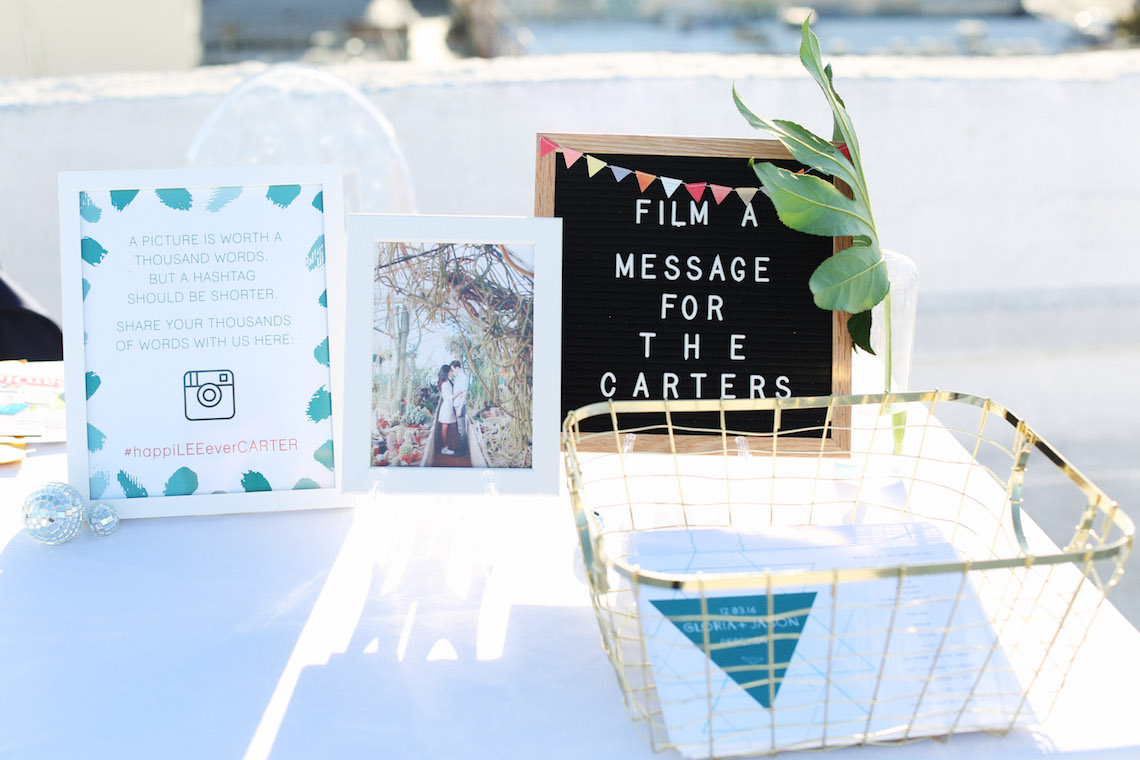Colorful Rooftop Wedding With Geometric Modern Designs | Christian + Reinna Cruz 21