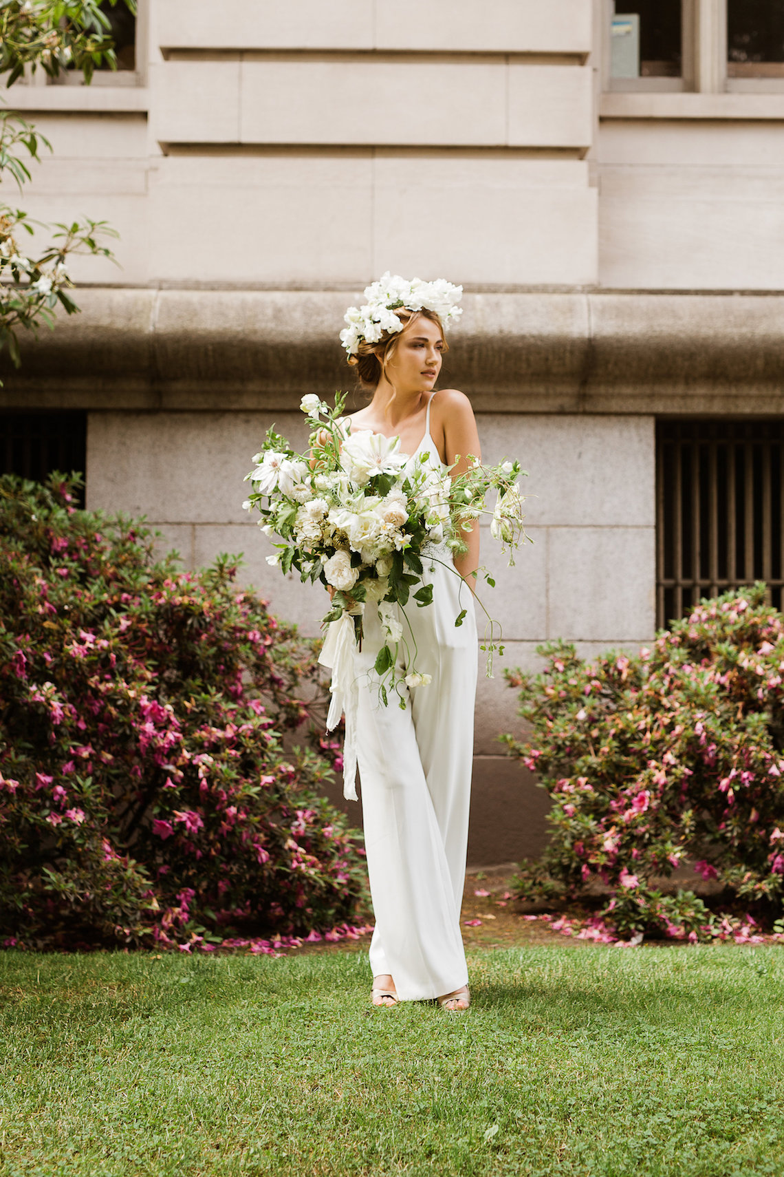Cool Courthouse Wedding Inspiration Featuring A Bridal Jumpsuit | Rachel Birkhofer Photography 19