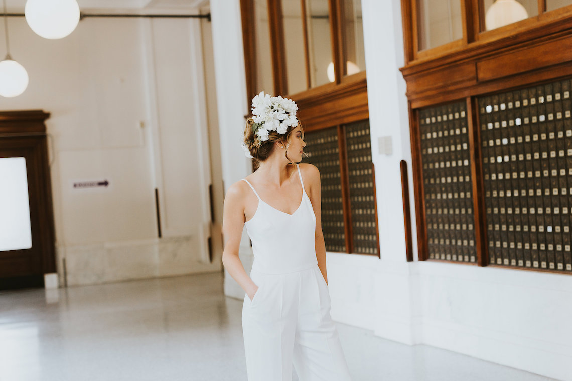 Cool Courthouse Wedding Inspiration Featuring A Bridal Jumpsuit | Rachel Birkhofer Photography 35