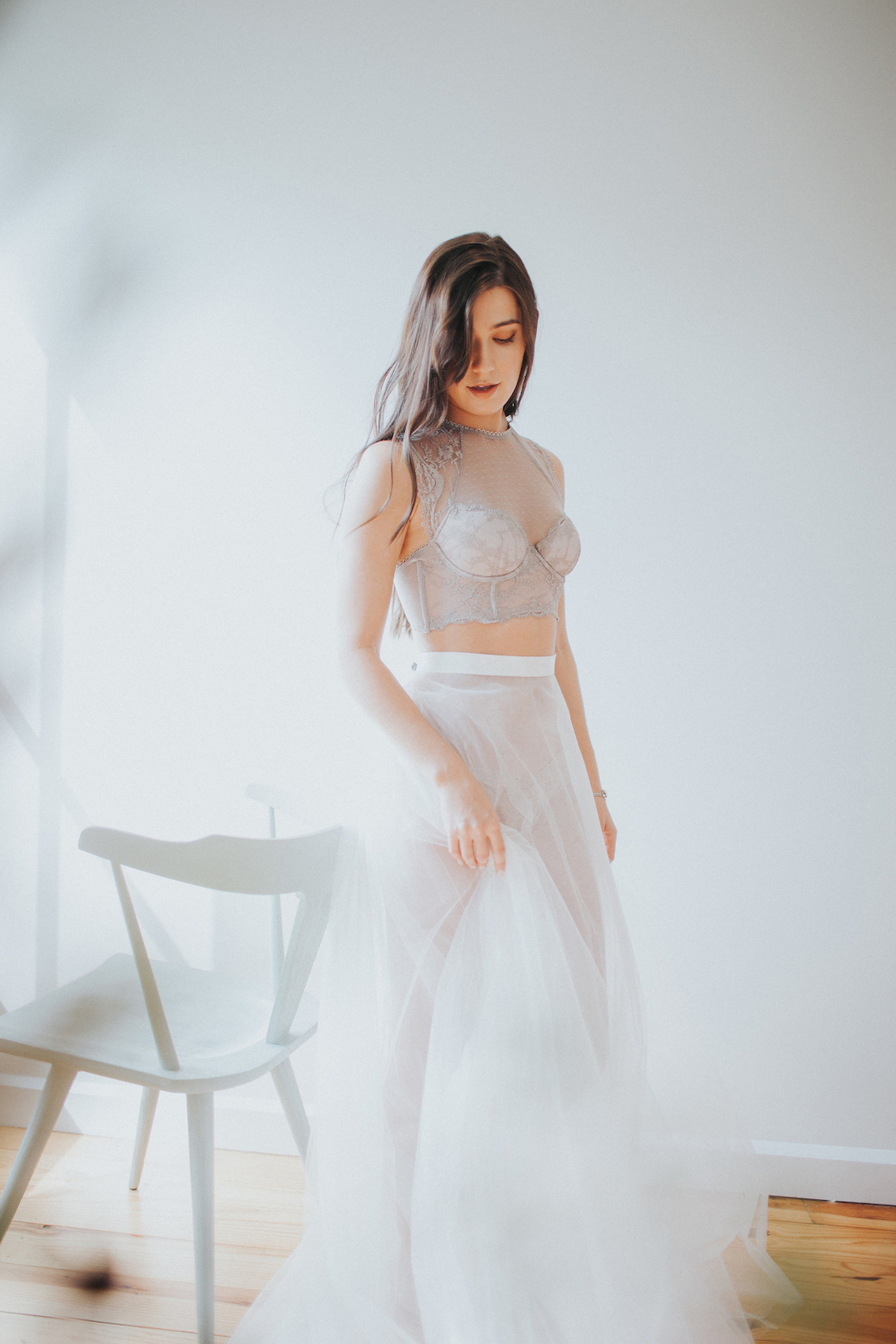 Light & Airy Peach Wedding Inspiration with Bridal Separates | Sara Gatlin Photo 21