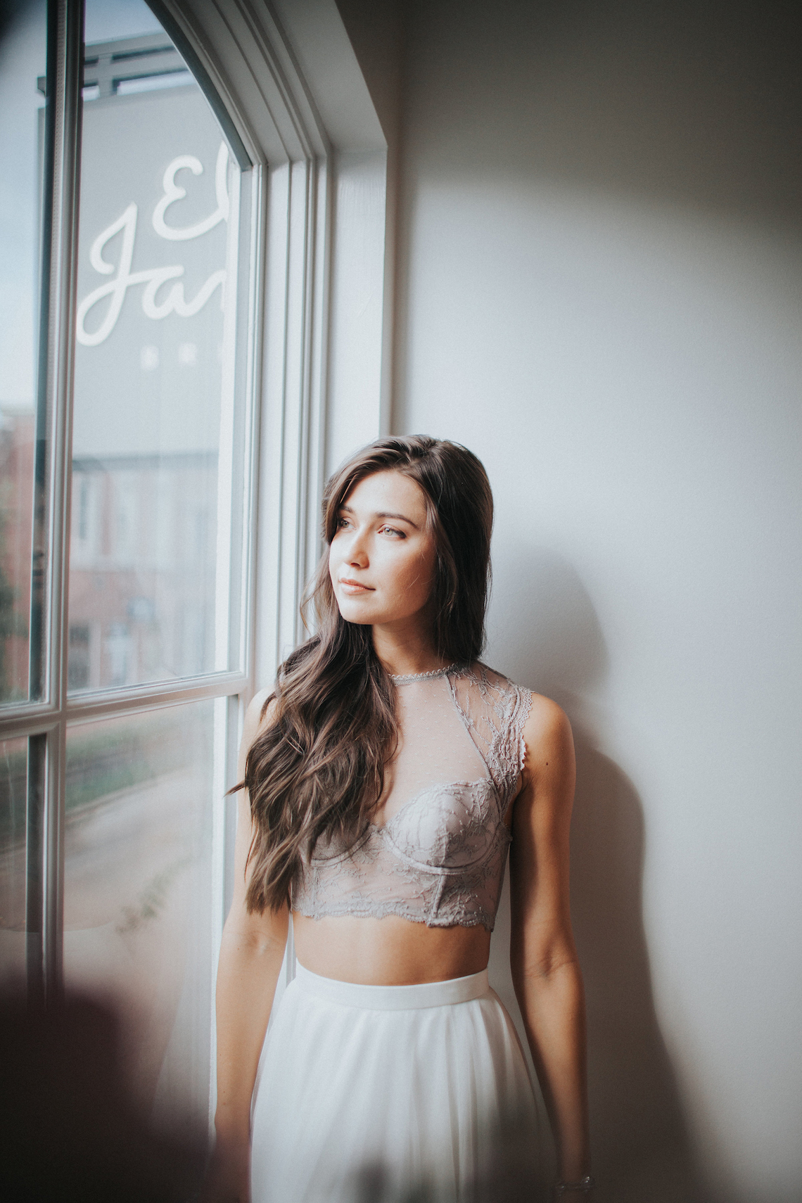 Light & Airy Peach Wedding Inspiration with Bridal Separates | Sara Gatlin Photo 28