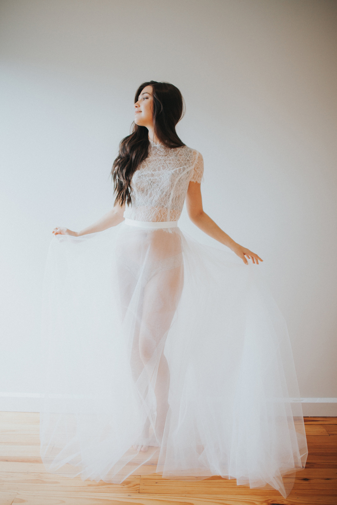 Light & Airy Peach Wedding Inspiration with Bridal Separates | Sara Gatlin Photo 34