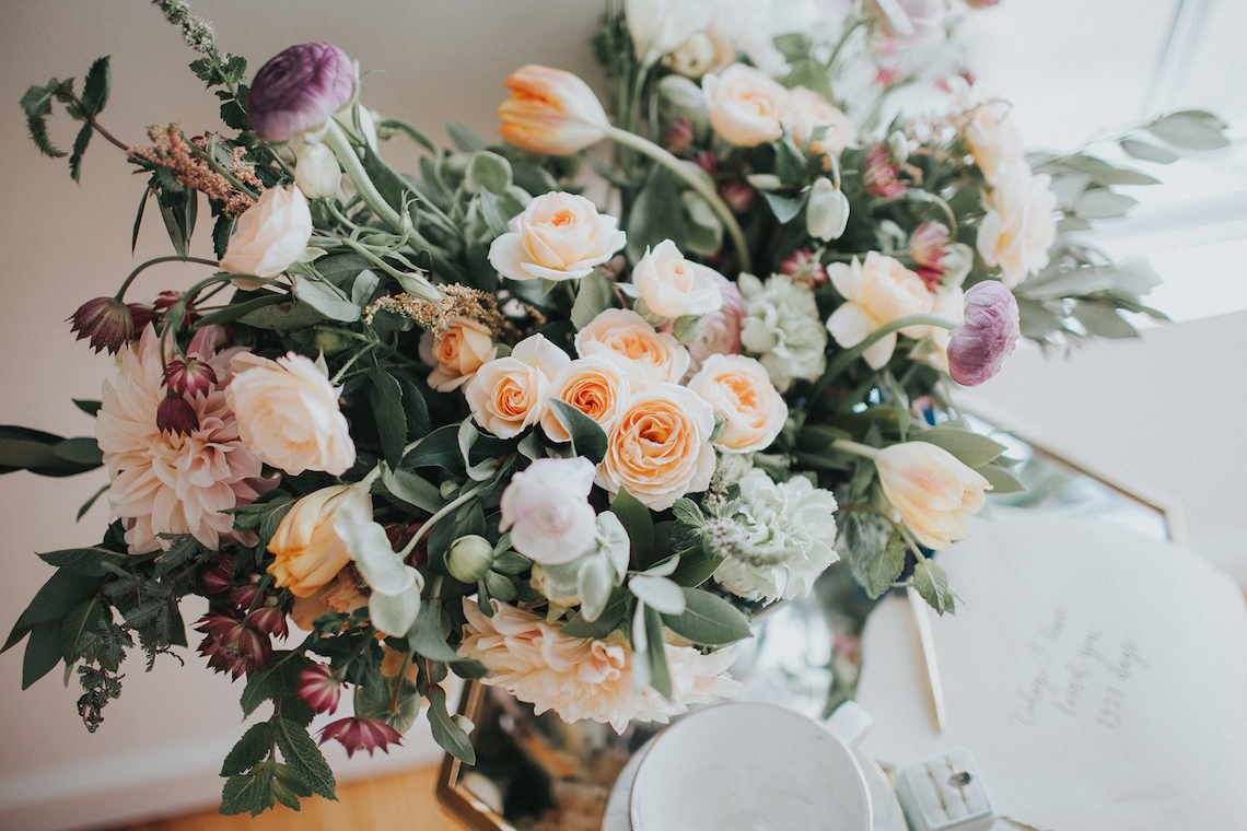 Light & Airy Peach Wedding Inspiration with Bridal Separates | Sara Gatlin Photo 6