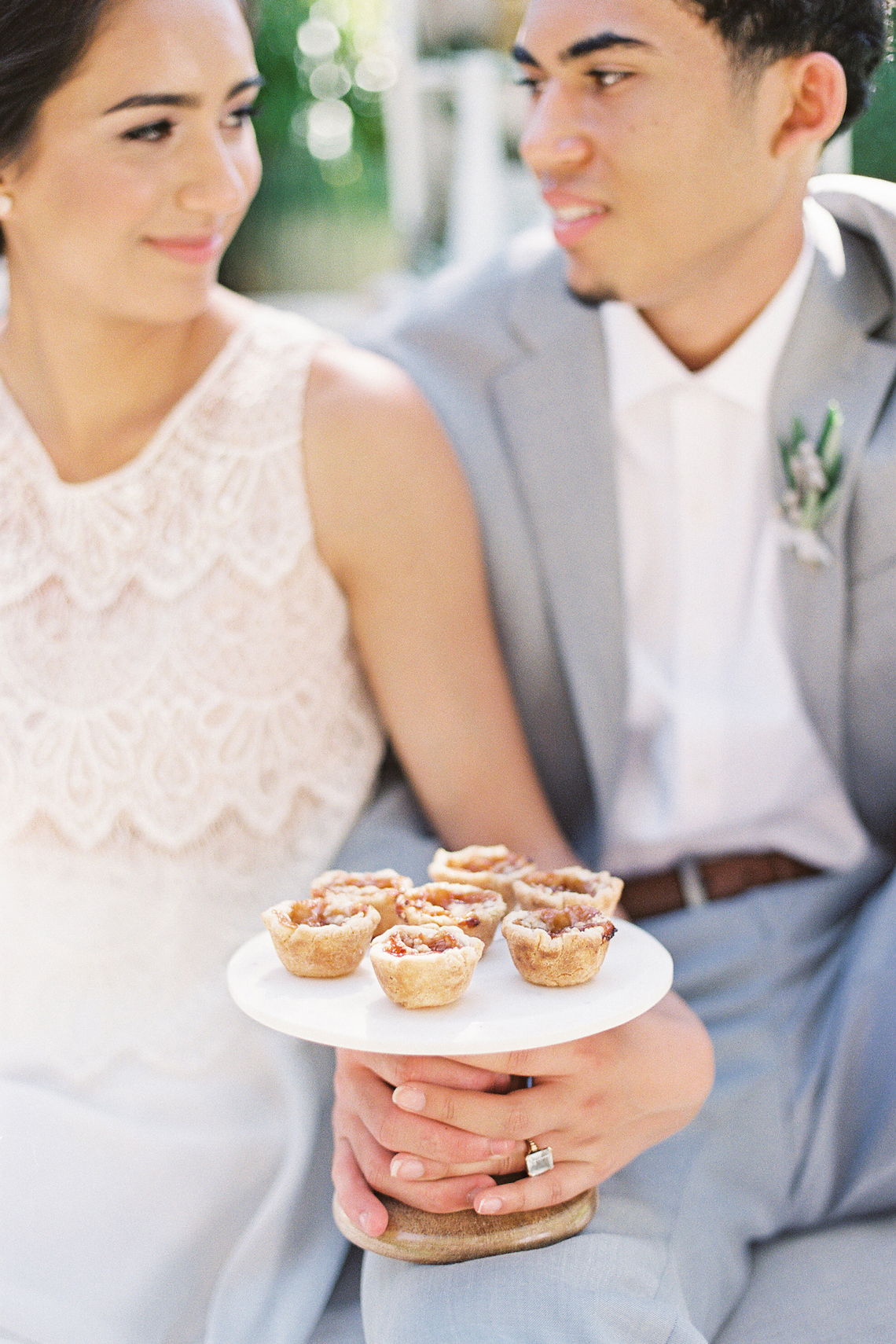 Vintage Lace; Pretty Wedding Ideas Featuring A Crepe Cake & Lamb’s Ear Bouquet | Nathalie Cheng 40