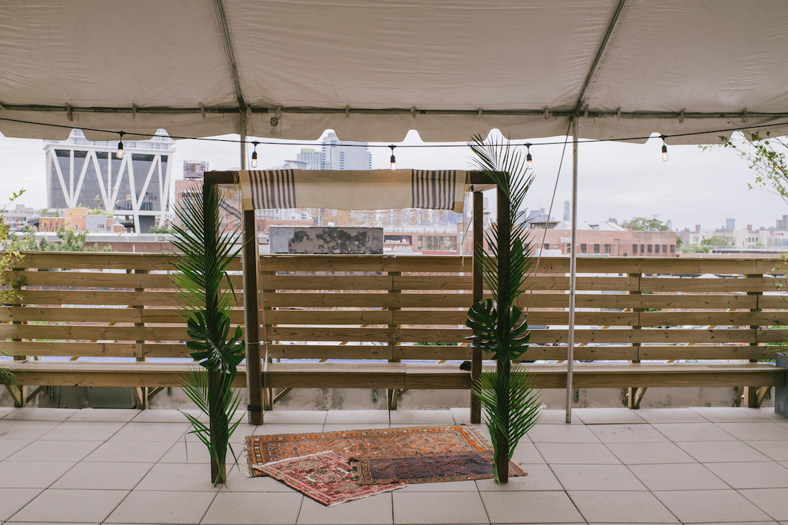 A Designer Bride’s Hip Brooklyn Wedding With Tropical Vibes | KM Photo 13