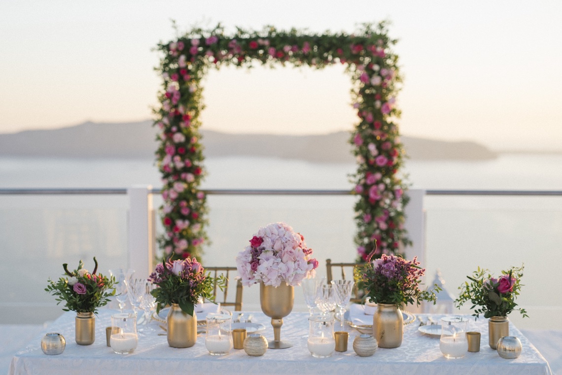 Intimate & Luxurious Cliffside Santorini Wedding | Stella and Moscha | Nikos Gogas 55