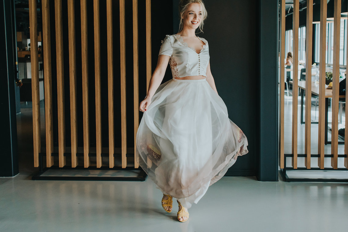 Modern Industrial London Wedding Inspiration With Succulents | Remain in the Light Photography 43