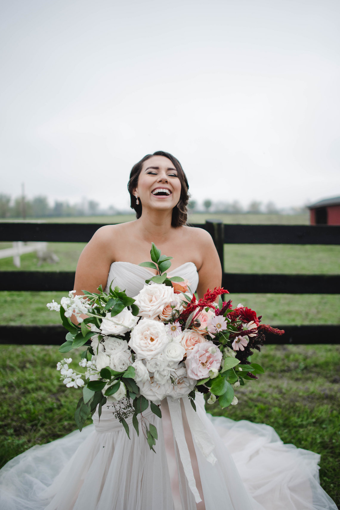 Romance In The Rain; Rustic Barn Wedding Ideas With Dramatic Florals | Flor de Casa Designs 1